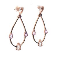 Orecchini Cianfrone Gioielli Donna in Argento Quarzo CRISOR009 - CRISOR009